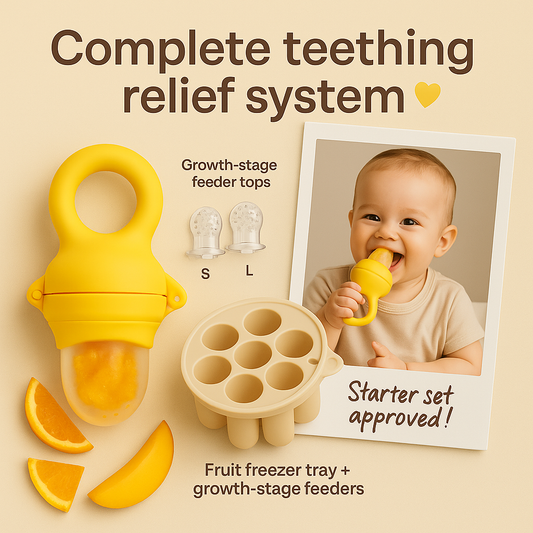 Complete Feeding Prep Set™ — Fruit Feeder + Freezer Pod System