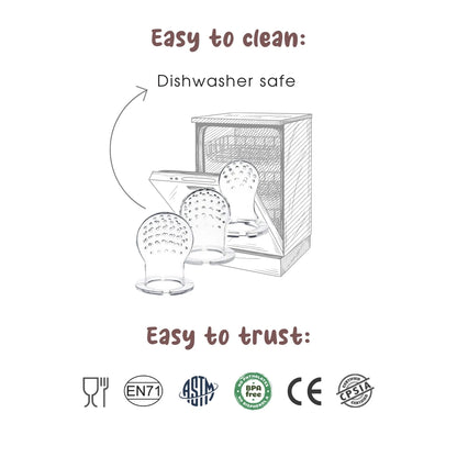 Complete Feeding Prep Set™ — Fruit Feeder + Freezer Pod System